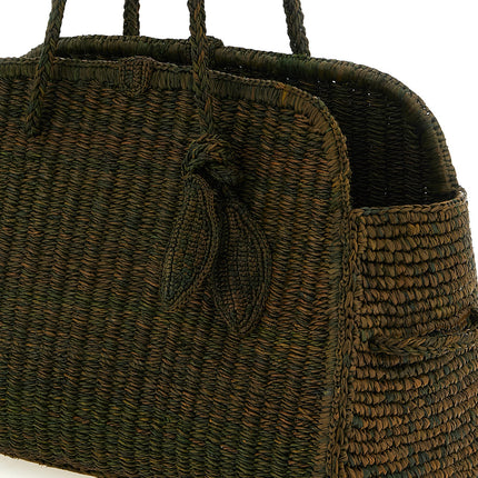 Jacquemus Bicolor Raffia Tote Bag