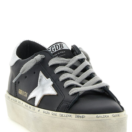 Golden Goose Black Cowhide Chunky Sneakers