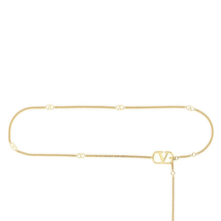 Valentino Garavani Gold Brass Regular Belt