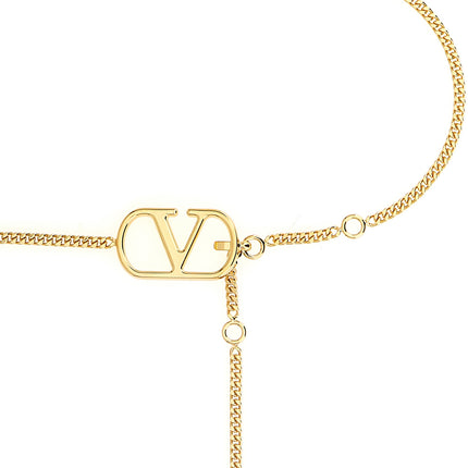 Valentino Garavani Gold Brass Regular Belt