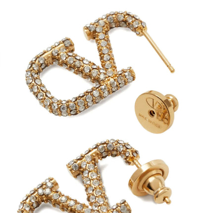 Valentino Garavani Gold Brass Earrings