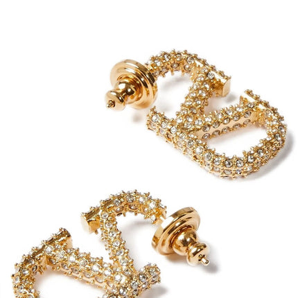 Valentino Garavani Gold Brass Earrings