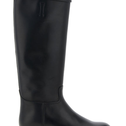 Church's Black Calfskin Over The Knee
