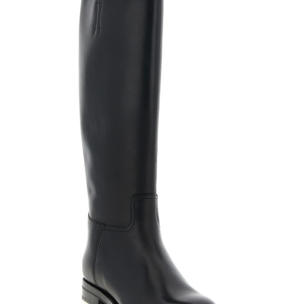 Church's Black Calfskin Over The Knee