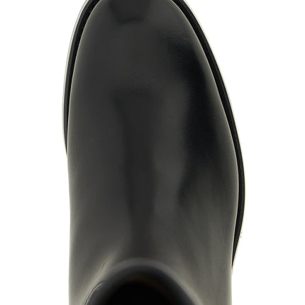 Church's Black Calfskin Over The Knee