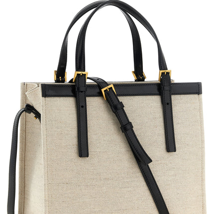 Versace Beige Leather Tote Bag