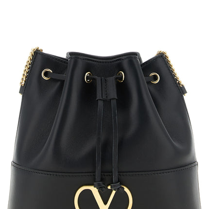 Valentino Garavani Black Lamb Leather Crossbody Bag
