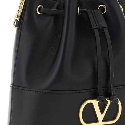 Valentino Garavani Black Lamb Leather Crossbody Bag
