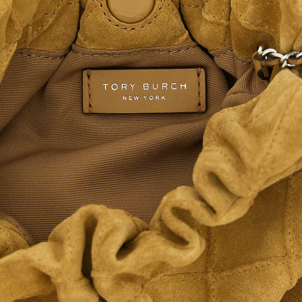 Tory Burch Beige Calfskin Shoulder Bag
