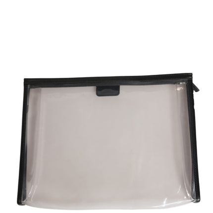 Dolce & Gabbana Transparent PVC Clutch Pouch Purse Branded Logo Plaque Bag