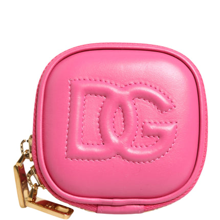 Dolce & Gabbana Pink Calf Leather DG Logo MULTIFUNCTIONAL KIT Borse Bag