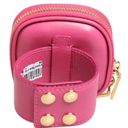 Dolce & Gabbana Pink Calf Leather DG Logo MULTIFUNCTIONAL KIT Borse Bag