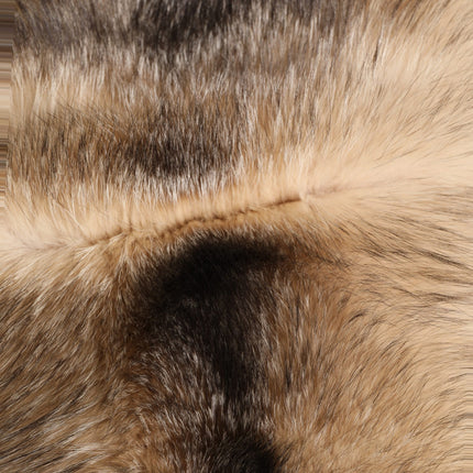 Dolce & Gabbana Brown Frost Fox Fur Neck Warmer Winter Scarf