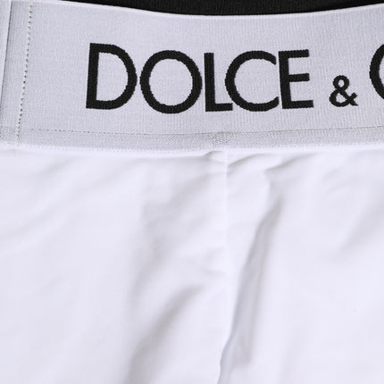 Dolce & Gabbana White Logo Waistband Coulotte Panty Underwear