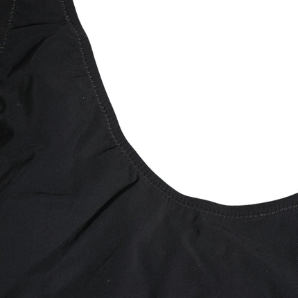 Dolce & Gabbana Black Cutout Logo One Piece Swimsuit Swimwear