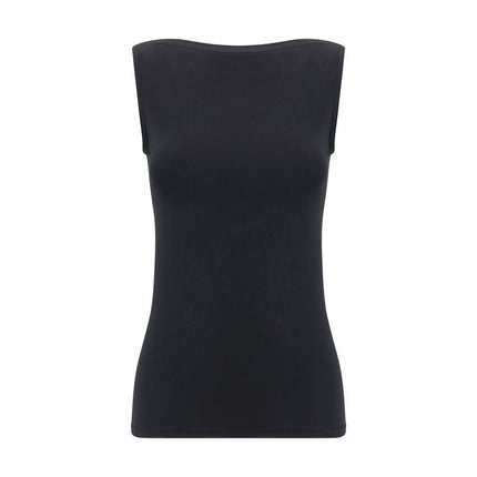 Wolford Black Modal Sleeveles T-Shirt