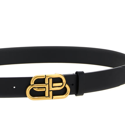 Balenciaga Black Calfskin Regular Belt
