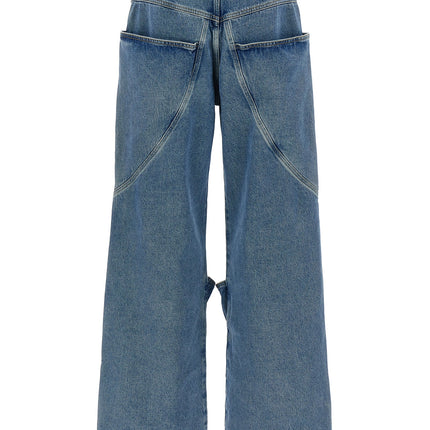 The Attico Blue Cotton Jeans Denim