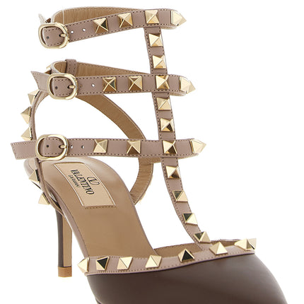 Valentino Garavani Multicolor Lamb Leather Mid Heel Pumps