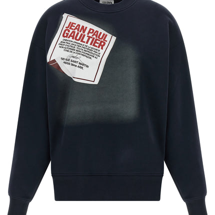 Jean Paul Gaultier Blue Cotton Sweatshirt