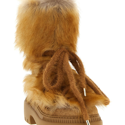Fendi Multicolor Calfskin Flat Boots