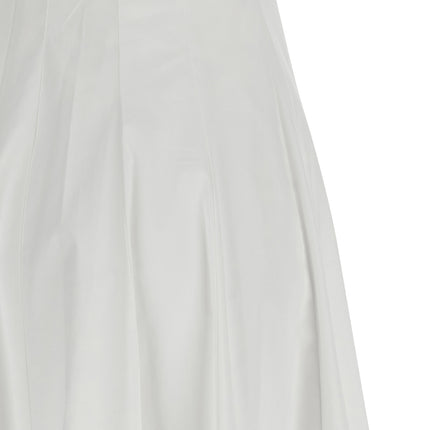 Staud White Cotton Midi Dress