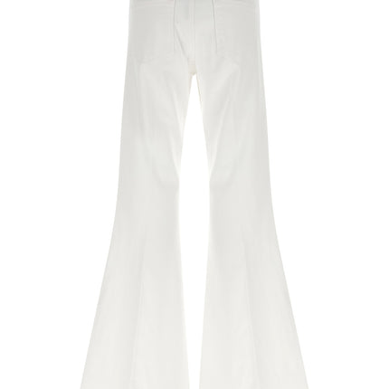 Twinset White Cotton Flared Jeans