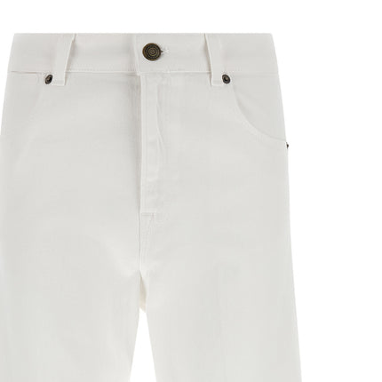 Twinset White Cotton Flared Jeans