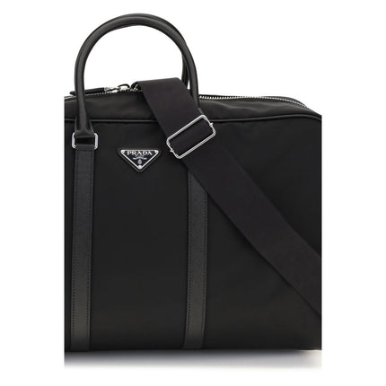 Prada Black Recycled Polyamide Luggage And Travel