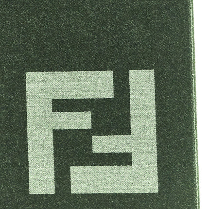 Fendi Black Virgin Wool Scarf