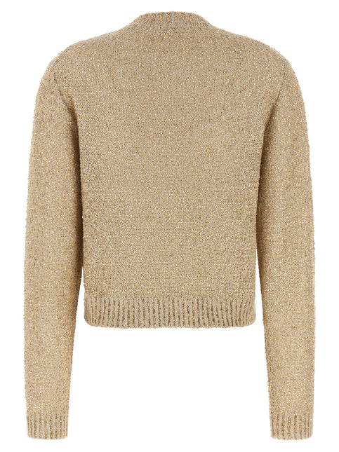 Brunello Cucinelli Gold Linen Cardigan