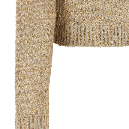 Brunello Cucinelli Gold Linen Cardigan