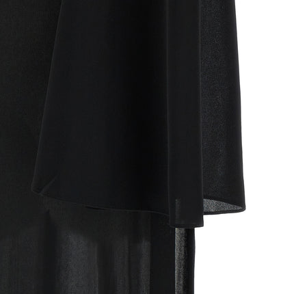 The Andamane Black Polyester Long Dress