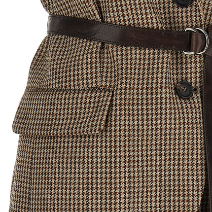 Brunello Cucinelli Beige Virgin Wool Sleeveless Jacket