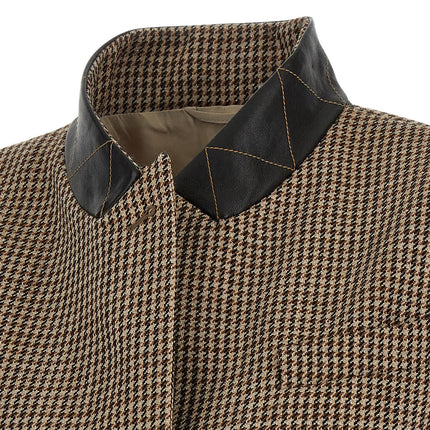 Brunello Cucinelli Beige Virgin Wool Sleeveless Jacket
