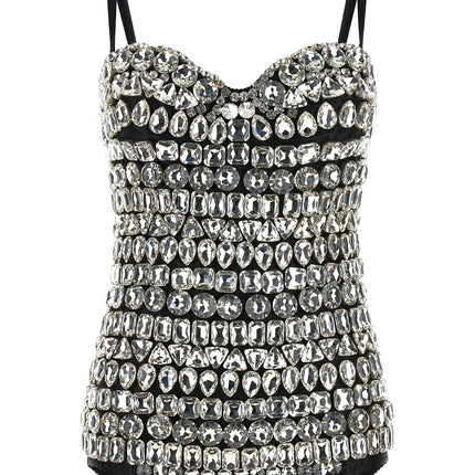 Dolce & Gabbana Silver Polyamide Bodysuit