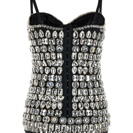 Dolce & Gabbana Silver Polyamide Bodysuit