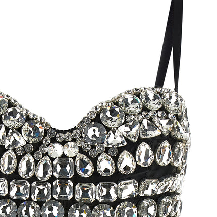 Dolce & Gabbana Silver Polyamide Bodysuit