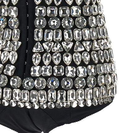 Dolce & Gabbana Silver Polyamide Bodysuit