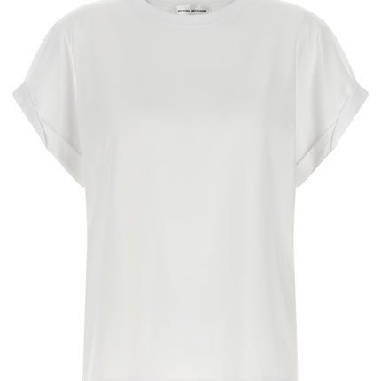 Victoria Beckham White Cotton T-Shirt