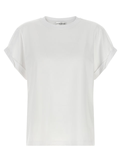 Victoria Beckham White Cotton T-Shirt
