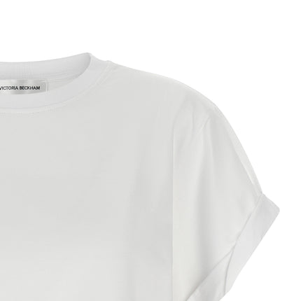 Victoria Beckham White Cotton T-Shirt