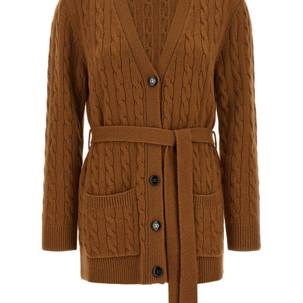 Valentino Garavani Brown Cashmere Cardigan