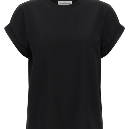 Victoria Beckham Black Cotton T-Shirt