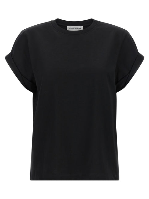 Victoria Beckham Black Cotton T-Shirt