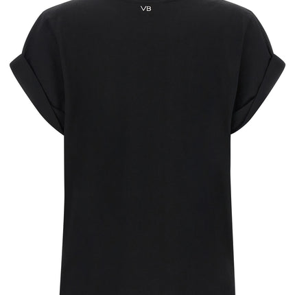 Victoria Beckham Black Cotton T-Shirt