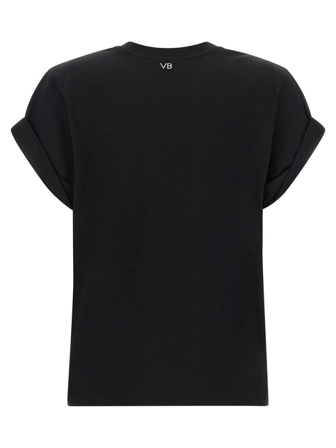 Victoria Beckham Black Cotton T-Shirt