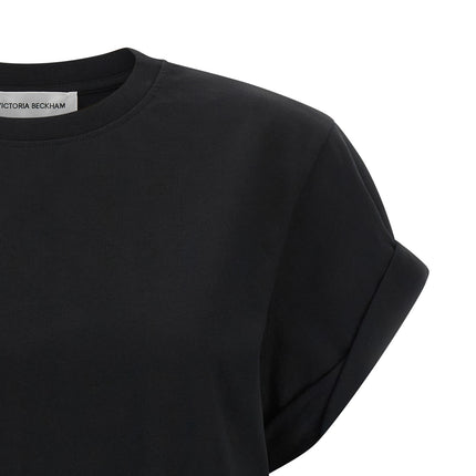 Victoria Beckham Black Cotton T-Shirt