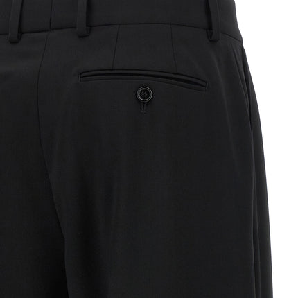 Dolce & Gabbana Black Virgin Wool Casual Pants
