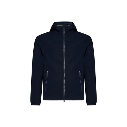 Herno Blue Elastane Shell Jacket